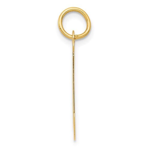 14k Yellow Gold Madison Collection LG Classic Script Initial J Pendant - Picture 2 of 4